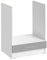 Cuisineandcie - Mueble Horno Empotrado ECO Gris Brillante L 60cm + Cajón Inferior - Mueble Horno Empotrado Cocina
