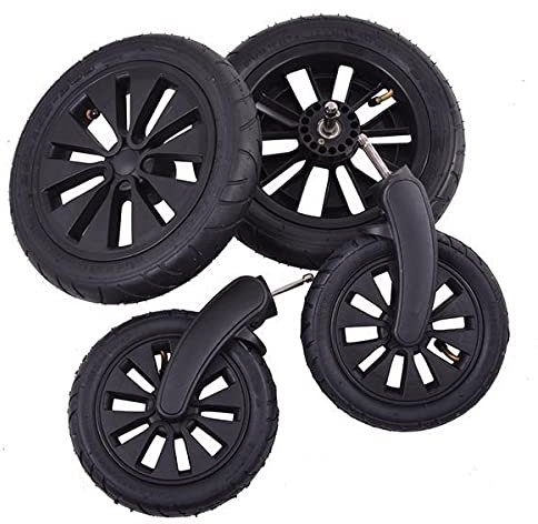 Komplettset Vorder- und Hinterräder Petite&Mars Street+ Kinderwagen Pneumatische Räder 4er-Set * gepumpten Rädern