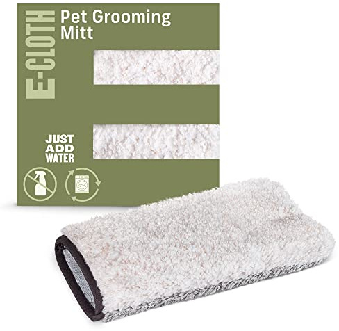 E-Cloth Pet Grooming & Massage Mitt, Microfiber Cleaning with Just Water