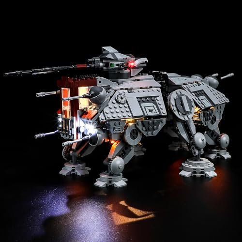 YEABRICKS LED Licht für 75337 Star Wars at-TE Walker Bausteine Modell (Bausteine Set Nicht enthalten)