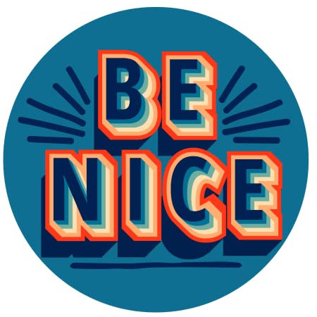 Be a Nice Human Aufkleber Magnet Aufkleber für Kühlschrank, Auto, Spind, Whiteboard, Be Kind, Spread Kindness, 14 cm (Be Nice)