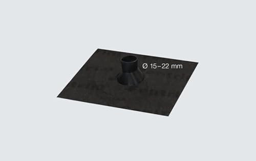 Siga Manschette Fentrim Manschette Kabelkanal Kabeldurchführung Dunstabzug schwarz (22-25 mm)