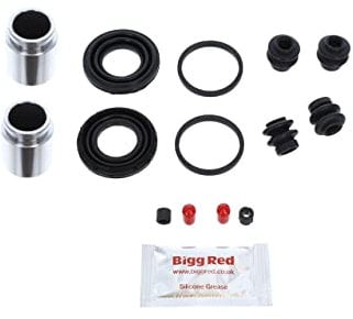 Bigg Red - Brake Caliper Piston Seal Repair Kit - Axle Set, Fits AKEBONO Single 35mm dia Piston Calipers - Compatible with Selected Models