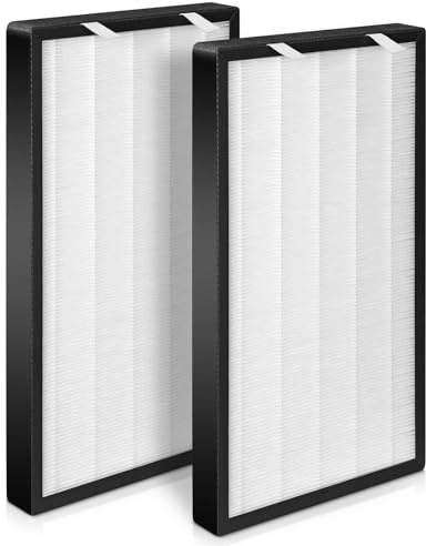 2 PACK Blue Pure 211+ Replacement Filter Compatible with Blueair Blue Pure 211+ Air Cleaner Purifier, Foldable Particle and Carbon Replacement Filter (1)