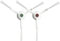 Harpra Accessoires pour aspirateur Ecov-acs-Dee-bot X1 Turbo/X1 OMNI/T10 Turbo (2 brosses latérales blanches, pour Ecovacs Deebot T10 Turbo)