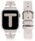 Wearlizer Lederarmband Kompatibel mit Apple Watch Armband 41mm 40mm 42mm 38mm Damen, Leder Armband mit T-Form Metallschnalle für iWatch Strap SE Serie 10 9 8 7 6 5 4 3 2 1, Polarstern/Polarstern