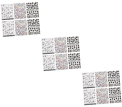 Beaupretty 18sheets Nail Stickers Self-adhesive Nail Art Decals for Women for Manicure Safe and for Parties and Daily Use