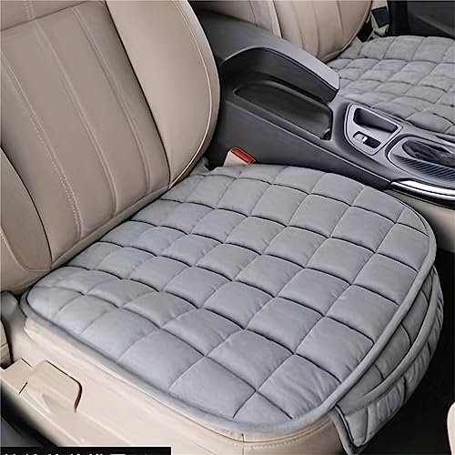 NZDFH Auto Sitzkissen, universelles Autositzkissen, Winter Autositzkissen, Weiche und warme Autokissen, Autositzschutz Sitzunterlage Kratzfest, Bequeme Kissen für Auto, LKW, SUV, Grau, 52x49cm