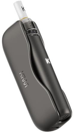 KIWI 2 Starter Kit, nouvelle cigarette électronique KIWI 2, 400 mAh, Powerbank 1800 mAh, 1,8 ml, sans nicotine, sans e-liquide (Iron Gate)
