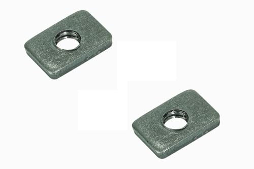 cyclingcolors 2x tuercas rectangulares para cama M9 x 175 media luna tuerca perno unión conector arandelas encuadernación conexión de muebles