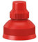 Fizzii Drehtrinkverschluss (Ersatz-Verschluss mit Dichtring, passend Trinkflaschen 330ml, 500ml und 600ml, auslaufsicher) (rot)