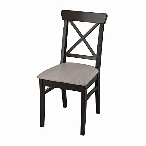 INGOLF Stuhl, Braun-Schwarz/Nolhaga Grau-Beige