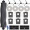 Accessory Set for Dreame X40 Ultra Complete / L40 Ultra, 4 x Mop Mop Pads 6 x Dust Bags 1 x Main Brush 4 x Side Brushes 2 x Filters, Robot Vacuum Cleaner Replacement Parts Accessories