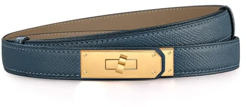 YUGDRUZY Gürtel Damen Leder Taillengürtel Ledergürtel Damen Dupes Damengürtel Leder Damengürtel Schmal Gürtel Damengürtel Taillengürtel Belt Women Ledergürtel, Blau
