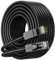 JARNHNG Cable Ethernet de Clase 6 20m, Cable de Lnternet de Alta Velocidad Lnterior/Exterior de 10 Gbps, Saltador Lan RJ45 Negro, Adecuado Para Juegos, Computadoras, Routers, cable de red Ethernet