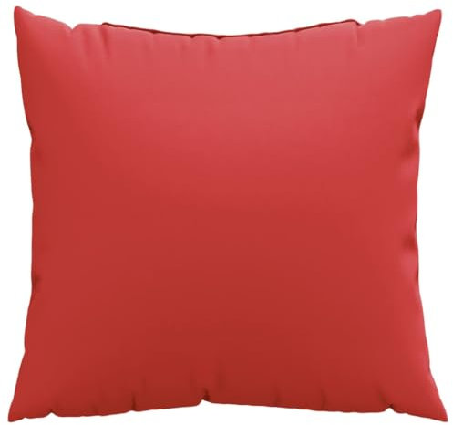 vidaXL Sofakissen 4 STK., Zierkissen Kissen für Couch Sofa, Dekokissen Wasserabweisend, Couchkissen Weiche Polsterung für Außen Innen, Rot Stoff