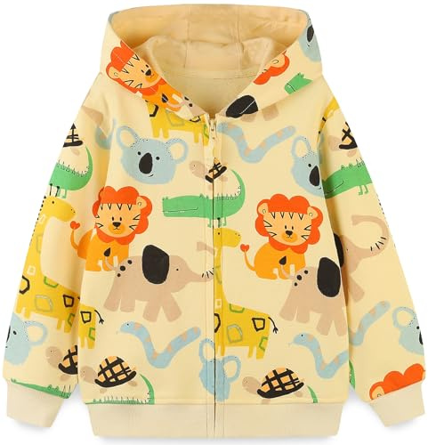 TEDD Boys Hoodies Zip for Kids Jumper Cotton Jacket Top Sweatshirts Long Sleeve T Shirt Casual Toddler Clothes Autumn Winter Tag Size 120 = 5-6 Years