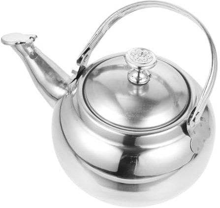 PAMINGONO Pot de linglong bouilloire portative bouilloire sifflante Théière à filtre kettle cher bouilloire à thé en acier inoxydable théières en acier inoxydable 201 acier inoxydable Silver