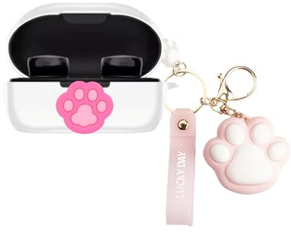 Casevita Cute Case Compatible with Bose QuietComfort Earbuds 2024 with Keychain, Cartoon Anime Protective Cover Compatible with Bose New QuietComfort Wireless Noise