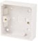 U-Trade Pattress Box 25mm - 1 Gang or 2 Gang | Single or Double Surface Mount | White Electrical Socket Back Box. (1 Gang 25mm Pattress Box)