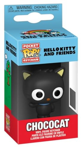 Funko Pop! Keychain: Sanrio - Chococat - Hello Kitty - Mini-Figurine en Vinyle à Collectionner Porte-clés Fantaisie - Cadeau de Noël - Idée de Cadeau