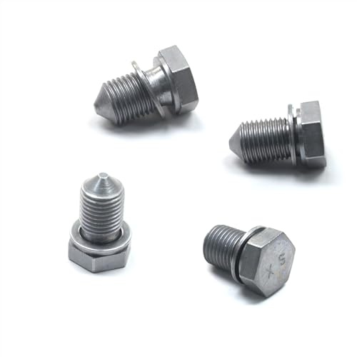 GuuYebe 4 Stück Ölablassschraube mit Dichtring,für vw Passat Touran Golf Polo Sharan Lupo Arteon,für Audi a4 a3 a6 a5 a2 8p b9,Oil Drain Plug,ölwannen für 48871 567.640 N90813202,ölfilter m14x1,5