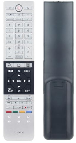 AULCMEET Fernsteuerung,CT-90430 Neu Ersetzen Sie Fernbedienung passend für Toshiba Ultra HD Smart TV 39L4300U 40L5335DG 40L7335DG 47L7453R 50L4353RK 50L7335DG 50L7363DG 50L4300U