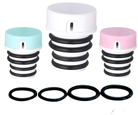 Afalix Portable Bidet Bottle Cap - Travel Bidet Sprayer for Toilet, Peri Bottle Postpartum Essential, Handheld Bum Washer, Fits 21-25mm Bottles (Pack of 3)
