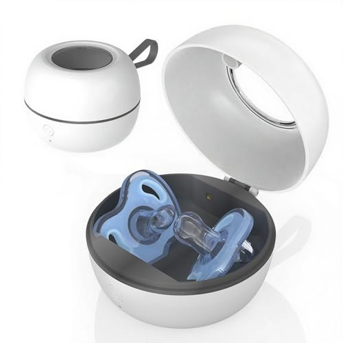 Pacifier UV Sterilizer, Portable UV Sterilizer for Baby Pacifiers, Waterproof Case for Travel Outings Nursery, Adults, Hiking, Teat Feeding Bottle