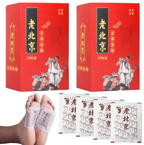 200 Stück Entgiftungspflaster FüßE, Detox Fußpflaster Entgiftung, Deep Cleansing Foot Pads, Natürliche Pflanzenextrakte Detox Patches für Stressabbau Fußentspannung und Gesundheitswesen