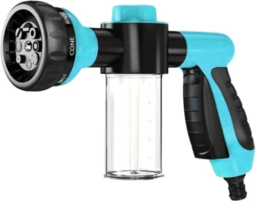 KOAHDE Pulvérisateur de Douche pour Chien,Pistolet Arrosage,1PC,pour la Tuyau Arrosage, Le Lavage de la Voiture, Le Nettoyage du Trottoir et Le Bain des Animaux Domestiques (Bleu)