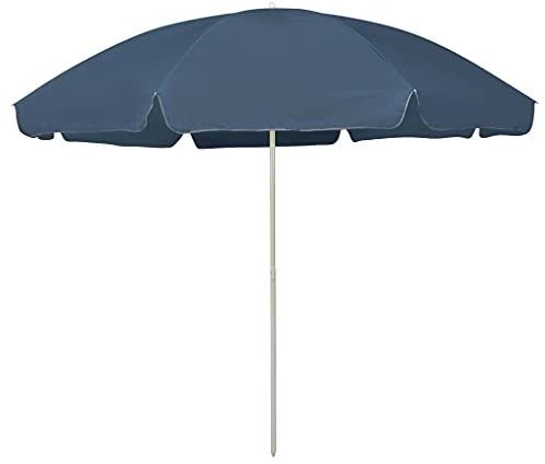 Xhnifbn Parasol en polyester anti-UV - 300 cm - Bleu - Pour balcon, terrasse, jardin, camping