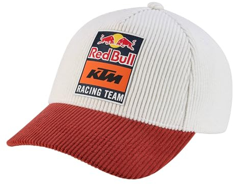 Red Bull ENERGY WEAR RB KTM Racing Sunset Cap U U203 Offwhite/Orange | Offizieller MotoGP Fanartikel - 100% Polyester - Kappe - Motorsport - Merchandise