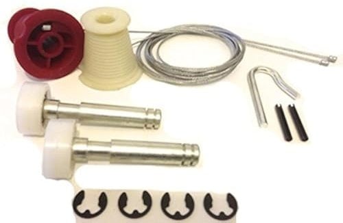 Garage Door Repair Kit Includes Cones and Cables/Circlip Type Roller Spindles To Suit Premier Henderson Canopy