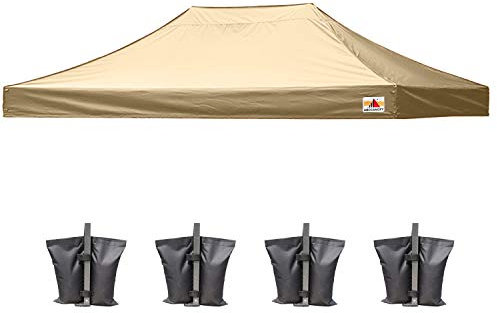 ABCCANOPY Ersatz-Baldachin für Pop-Up-Zelt (10x20, beige)
