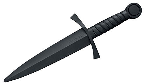 Cold Steel 92RDAGZ Robuster Mittelalterlicher Trainingsdolch aus Gummi Schwarz Trainingswaffe Trainingsmesser