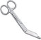 Lister Verbandschere mit Clip, 14 cm, silberfarben