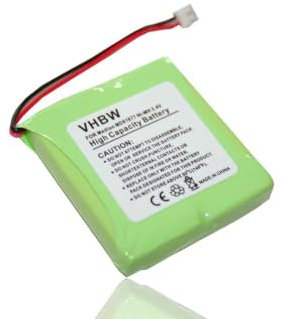 vhbw Akku kompatibel mit Audioline Slim DECT 500, Slim DECT 502 schnurlos Festnetz Telefon (600 mAh, 2,4 V, NiMH) - Ersatz für GP0735, GP0747, GP0748, 5M702BMX, GP0827, GP0845