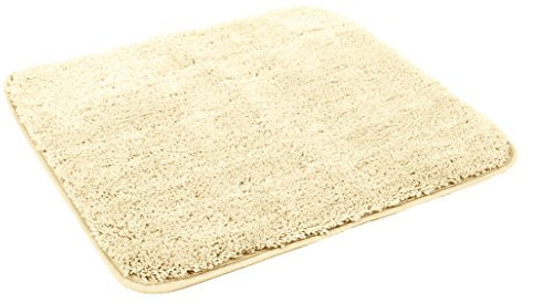 Kinzler J-10003/01 Natur Badematte, Mikrofaser, 50x55 cm ohne Ausschnitt