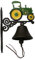 Luxus Pur UG Türglocke Gruener Schlepper Trecker Eisen Glocke Antik Wand Deko