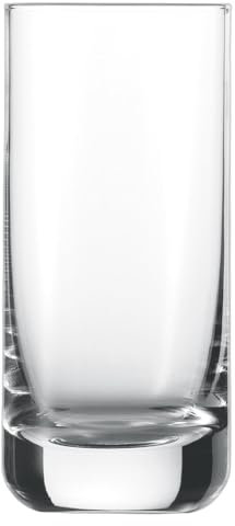 Schott Zwiesel Vaso de cerveza Convention 0,2 l (juego de 6), vaso de cerveza recto para Pils, apto para lavavajillas, fabricado en Alemania (número de referencia 175500)