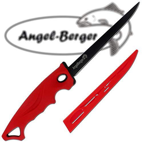 Angel-Berger Filetiermesser sehr scharf Angelmesser Filet Knife Fischmesser beschichtet