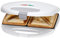 Sandwichera Clatronic ST 3477, tostadora sándwich eléctrica, sandwichera con placas de sándwich triangulares (revestimiento antiadherente), regulador automático de temperatura, 750 vatios,color Blanco