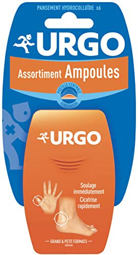Urgo Pansement Hydrocolloïde Ampoules Assortiment 2 Formats x6 | Soulage la douleur et effet seconde peau