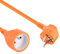 Electraline 20857047F Rallonge Prolongateur Jardín Câble 20 mt avec clapet - section 3G1,5 mm² - Orange