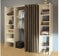 Symbiosis 4021 x 2191r00 Kleiderschrank 2 Spalten Holz weiß/Taupe 185,3 x 182 x 50 cm