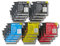 vhbw 20 x Druckerpatronen Tintenpatronen Set kompatibel mit Brother Brother MFC-250, MFC-255CW, MFC-290C, MFC-295C, MFC-355CW Ersatz für LC980, LC985, LC1100.