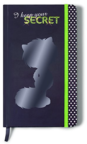 NICI 38142 - Notizbuch Secret, schwarz