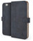 Snakehive Vintage Wallet for Apple iPhone 6S / 6 || Real Leather Wallet Phone Case || Genuine Leather & 3 Card Holder || Flip Folio Cover with Card Slot (Navy)