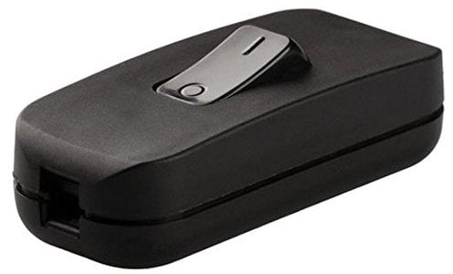 legrand 040194E Interruptor Estrecho de Paso para Lámpara, 250 V, Negro
